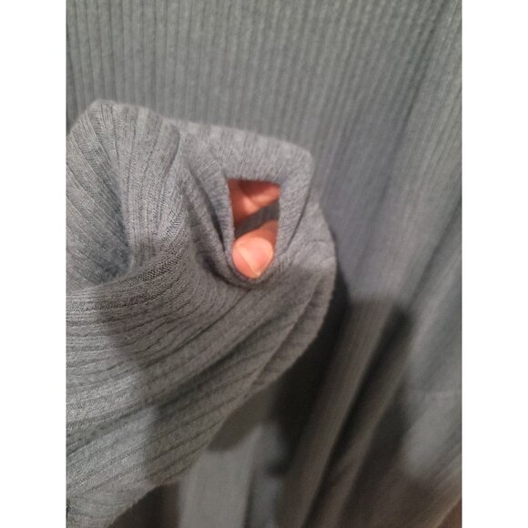 Athleta Harmony Pose Long Lined Wrap Hooded Cardigan Borealis Green  Wmn XL - Picture 8 of 12